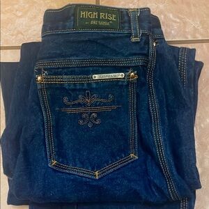 Britannia High Rise Jeans - Dark Blue